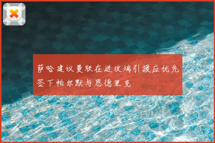 萨哈建议曼联在进攻端引援应优先签下帕尔默与恩德里克