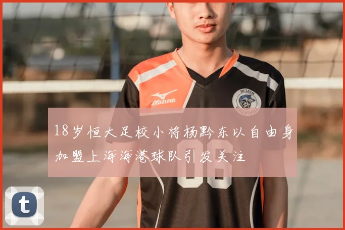 18岁恒大足校小将杨黔东以自由身加盟上海海港球队引发关注