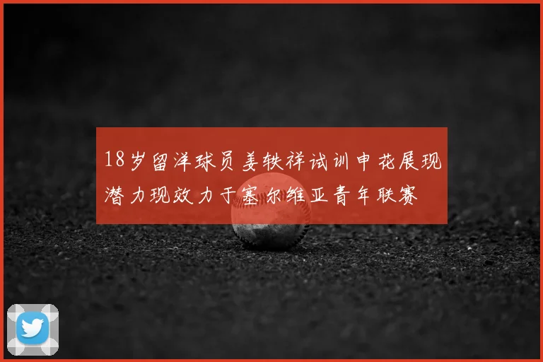 18岁留洋球员姜轶祥试训申花展现潜力现效力于塞尔维亚青年联赛