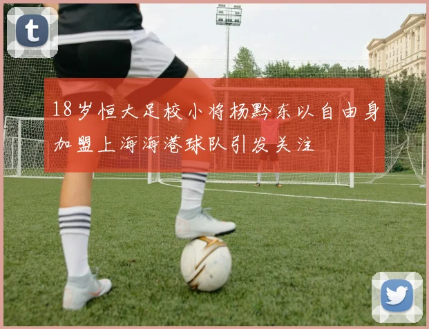 18岁恒大足校小将杨黔东以自由身加盟上海海港球队引发关注