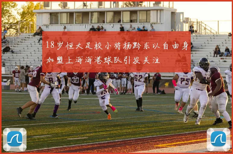 18岁恒大足校小将杨黔东以自由身加盟上海海港球队引发关注