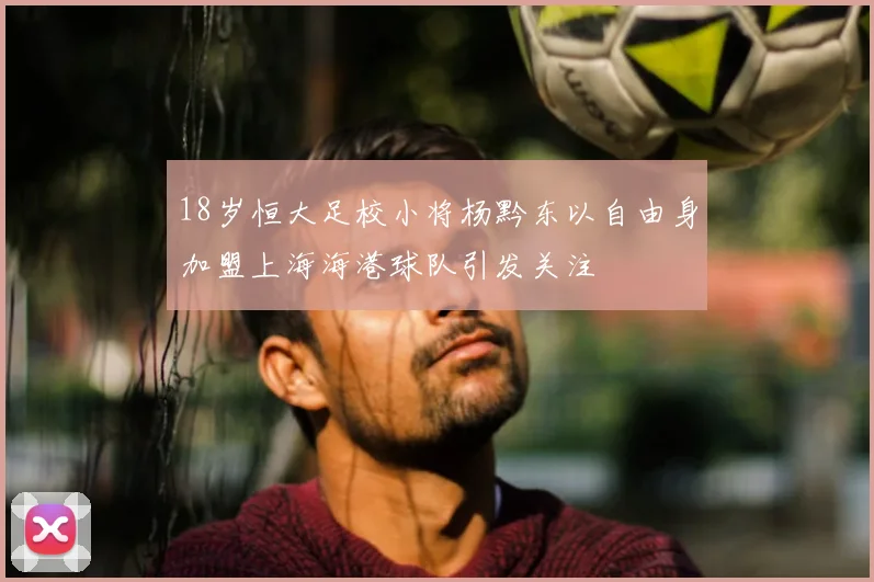 18岁恒大足校小将杨黔东以自由身加盟上海海港球队引发关注